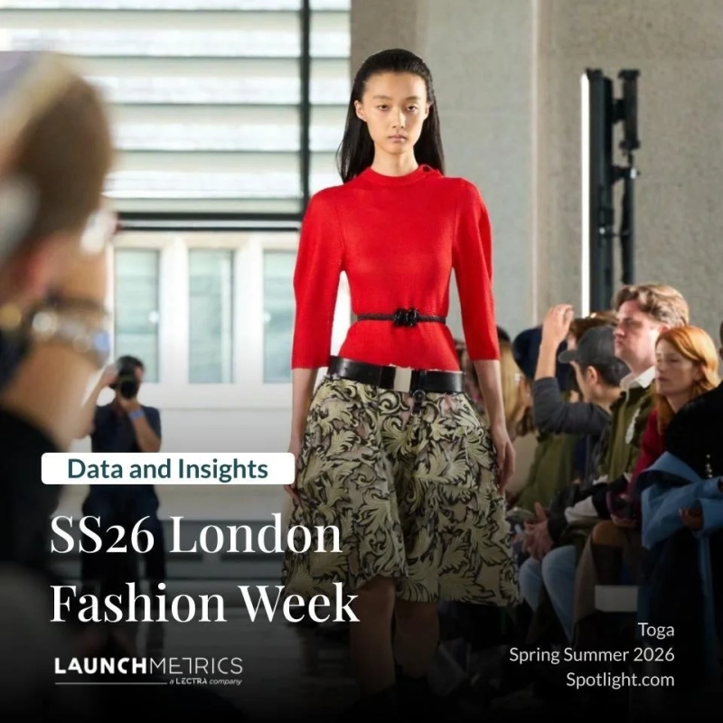 SS26ロンドンファッションウィークにおけるTogaのランウェイショーの様子