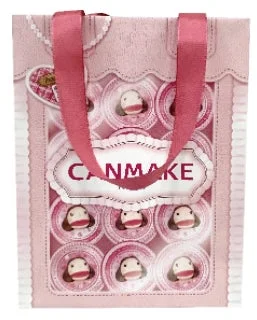 キャンメイクのロゴ入りピンク紙袋